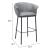 Garston Faux Leather/Steel Barstool