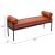 Barrow Faux Leather/Steel Bench