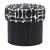 Boto Round Polyester/Wood Storage Ottoman
