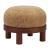 Gome Round Polyester/Wood Ottoman