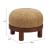 Gome Round Polyester/Wood Ottoman