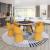 Oblic Velvet Swivel Dining Chair