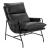 Halaus Faux Leather/Steel Accent Chair
