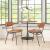 Charon Faux Leather/Steel Dining Chair