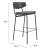 Charon Faux Leather/Steel Barstool