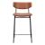 Charon Faux Leather/Steel Counter Stool