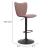 Elevate Adjustable Swivel Upholstery/Steel Barstool