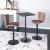 Elevate Adjustable Swivel Upholstery/Steel Barstool