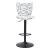 Elevate Adjustable Swivel Polyester/Steel Barstool