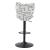Elevate Adjustable Swivel Polyester/Steel Barstool