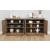Brockway 4-Door Wood Veneer Server with Mirrored Doors