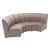 Garbi Curved Velvet Modular Sectional