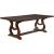 Brockway Rectangular Cove Trestle Dining Table with Extension Leaf