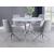 Abby Wood Veneer Round Dining Table with Glass Lazy Susan
