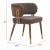 Brew Faux Leather/Steel Dining Chair