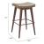 Divat Faux Leather/Steel Barstool