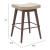Divat Faux Leather/Steel Counter Stool