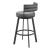 Gimsby Faux Leather/Steel Swivel Barstool