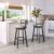 Gimsby Faux Leather/Steel Swivel Barstool