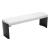 Mur Faux Leather/Steel Bench