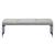 Mur Faux Leather/Steel Bench