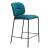 Plat Velvet/Steel Counter Stool