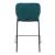 Plat Velvet/Steel Counter Stool