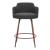 Kono Polyester/Steel Swivel Counter Stool