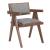 Delhi Polyester/Wood Dining Chair