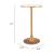 Bite Round Faux Terrazzo/Steel Bar Table