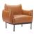 Sekil Faux Leather Accent Chair