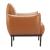 Sekil Faux Leather Accent Chair