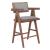 Delhi Polyester/Wood Counter Stool