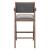 Delhi Polyester/Wood Barstool