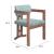 Poly Polyester/Wood Dining Chair Moss