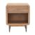Vidaz Rectangular Wood Veneer/Steel Side Table w/Drawer