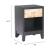 Noite Rectangular Wood Side Table
