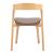 Pioro Faux Leather/Wood Dining Chair