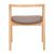 Peker Faux Leather/Wood Dining Chair