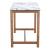 Fein Rectangular Faux Marble/Wood Counter Table