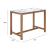 Fein Rectangular Faux Marble/Wood Counter Table