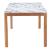 Jemy Rectangular Faux Marble/Wood Dining Table