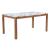 Jemy Rectangular Faux Marble/Wood Dining Table