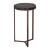 Daiza Round Glass/Iron Side Table