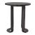 Divin Round Glass/Aluminum Side Table