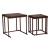 Shimai Square Glass/Iron Nesting Tables