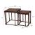 Shimai Square Glass/Iron Nesting Tables