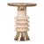 Ringar Round Iron/Wood Side Table
