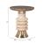 Ringar Round Iron/Wood Side Table