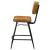 Partridge Leather Counter Stool with Metal Base